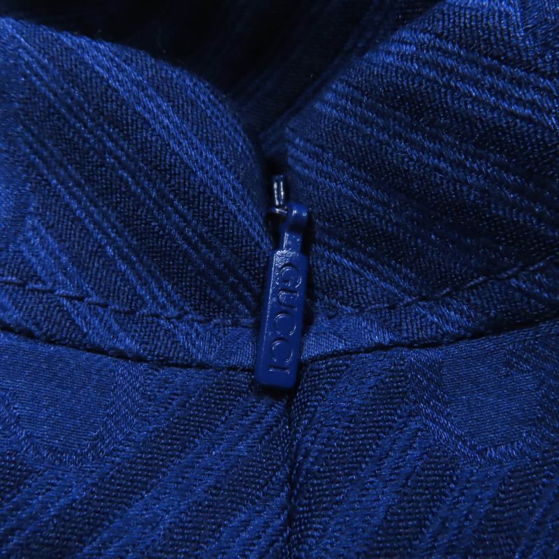 Gucci 610872 Silk Blend GG Pattern With Anchor Buttons Back Design Short