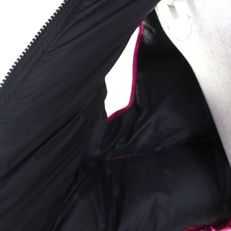 Moncler 2023 Blavet Zip Up Down Vest With Decalogo Patch Pink 0 Made In