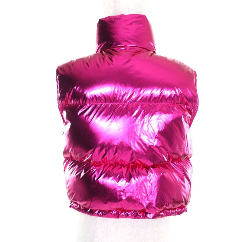 Moncler 2023 Blavet Zip Up Down Vest With Decalogo Patch Pink 0 Made In