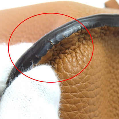 Fendi 8bn290 Peekaboo Regular Leather 2WAY Handbag Shoulder Bag Brown Made In