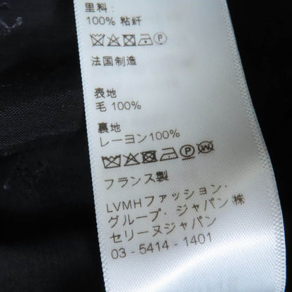 Celine 2j105241f 100% Wool Eddy Period Checked Pleated Skirt Brown 40 Made In