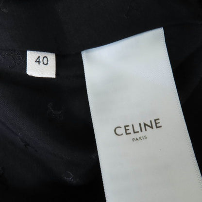 Celine 2j105241f 100% Wool Eddy Period Checked Pleated Skirt Brown 40 Made In