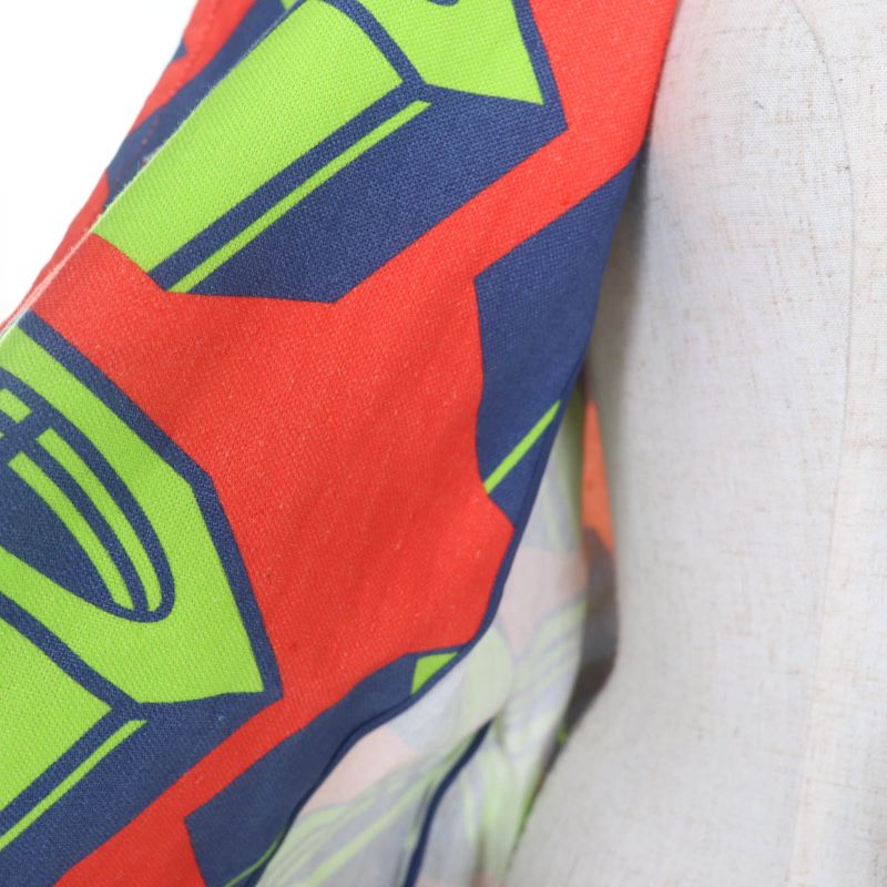 Gucci 23SS 746401 100% Linen Nut Print Jacket With Belt Multicolor 36 Hanger