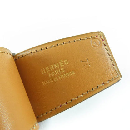 Hermes Vintage Leather Gold Hardware 1981 Chaine D'ancre Motif Leather Belt