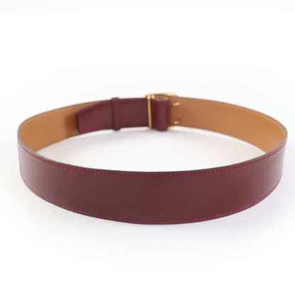 Hermes Vintage Leather Gold Hardware 1981 Chaine D'ancre Motif Leather Belt