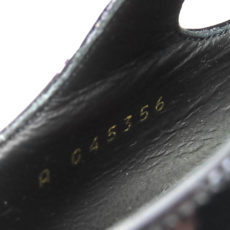 CHANEL G45356 Mary Jane Patent Leather Coco Mark Grosgrain Ribbon Pumps Black