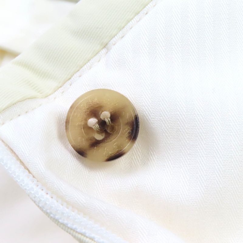 Hermes 23SS 3e0407dp Cotton Culotte Shorts With Nylon Cream 34 Made In France