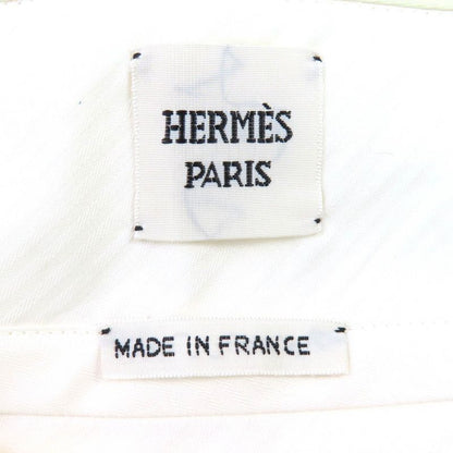 Hermes 23SS 3e0407dp Cotton Culotte Shorts With Nylon Cream 34 Made In France