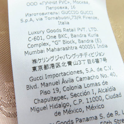 Gucci 22AW 699152 Wool Glencheck Prince Of Wales Belted Coat Brown 36 Made In