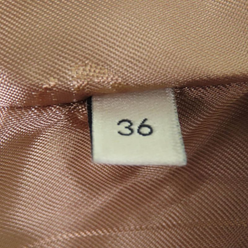 Gucci 22AW 699152 Wool Glencheck Prince Of Wales Belted Coat Brown 36 Made In