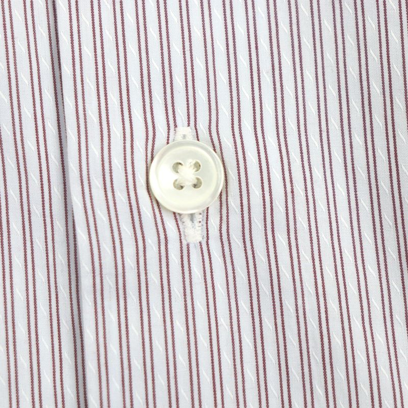 Hermes 100% Cotton Striped Pattern Sleeve Serie Buttons Long Sleeves Long