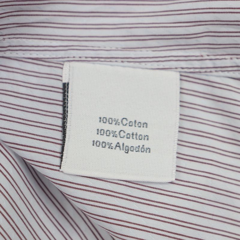 Hermes 100% Cotton Striped Pattern Sleeve Serie Buttons Long Sleeves Long