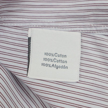 Hermes 100% Cotton Striped Pattern Sleeve Serie Buttons Long Sleeves Long