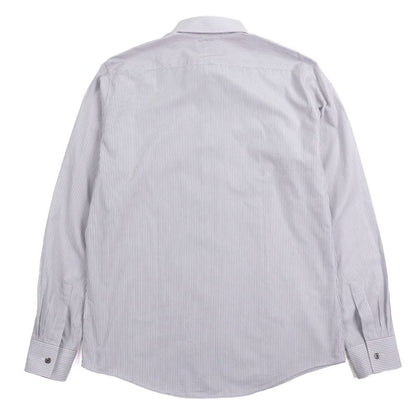 Hermes 100% Cotton Striped Pattern Sleeve Serie Buttons Long Sleeves Long