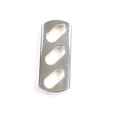 Hermes Ag925 Leather Braided Design Charm Key Holder Black With Silver Box