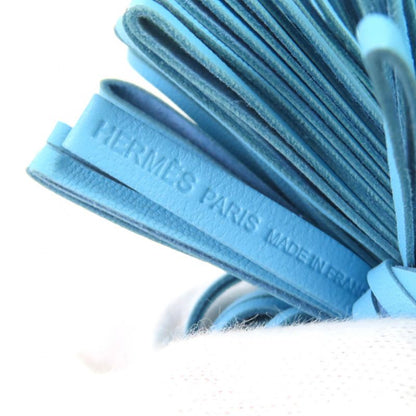 Hermes Carmen Agnomiro Celeste Silver Hardware Bagcharm With Boxmade In