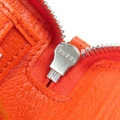 Gucci 822051 GG Canvas Leather Use Round Zip Wallet Long Wallet Current Beige