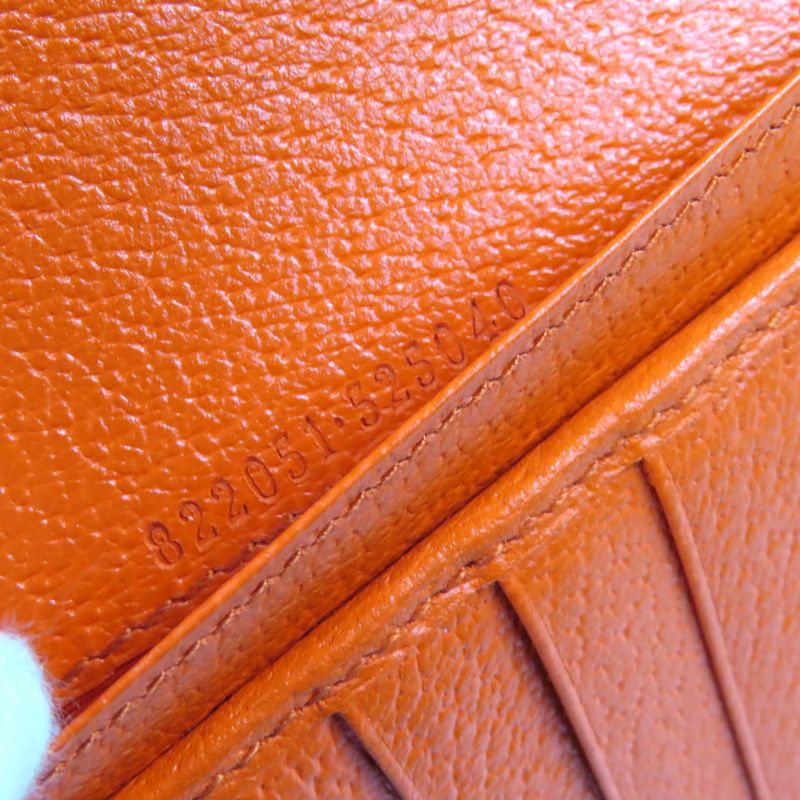 Gucci 822051 GG Canvas Leather Use Round Zip Wallet Long Wallet Current Beige