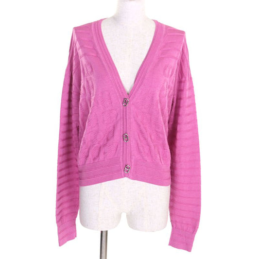 Hermes 2023 3e2706d3 Silk Cotton Chaine D'ancre V-neck Long Sleeve Cardigan