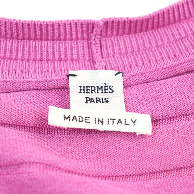 Hermes 2023 3e2706d3 Silk Cotton Chaine D'ancre V-neck Long Sleeve Cardigan