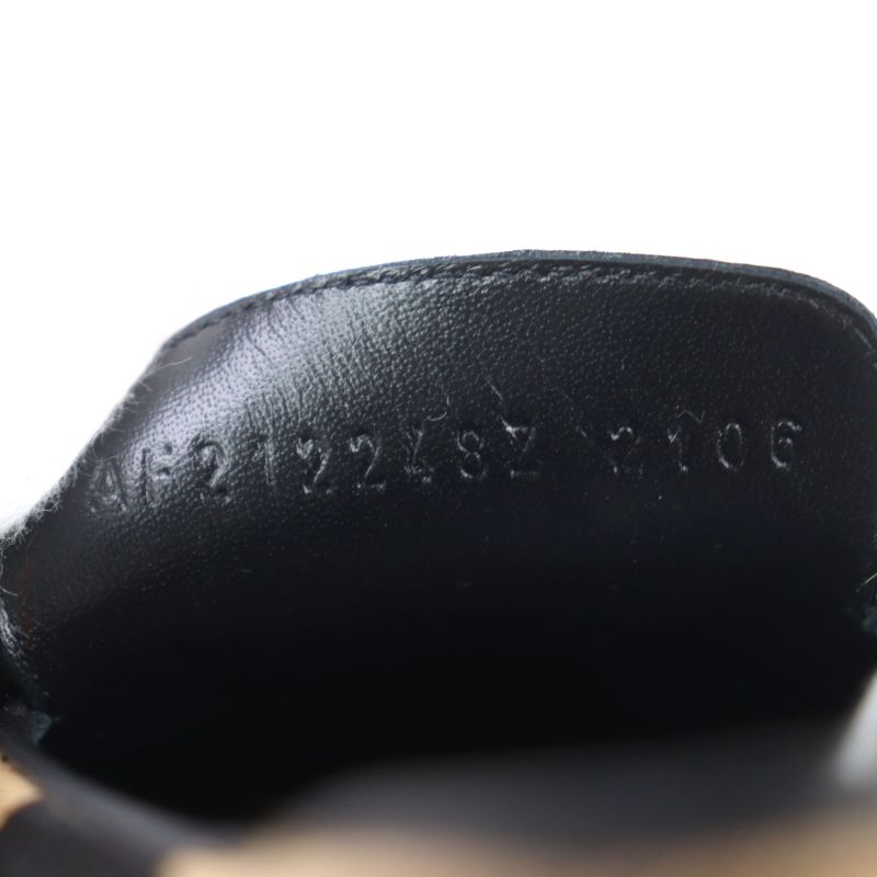 Hermes 2021 212248z Halaco H Metal Zebra Pattern Moccasin Loafers Camel Black