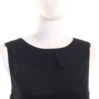 CHANEL 06P P28522 Karl Lagerfeld Period Coco Mark Part Tiered Sleeveless Dress