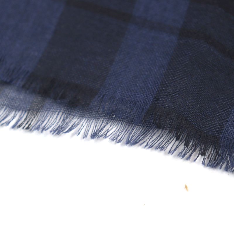 DIOR Homme DIOR Homme 133iae070856 Cashmere Silk Logo Embroidery Checked Scarf