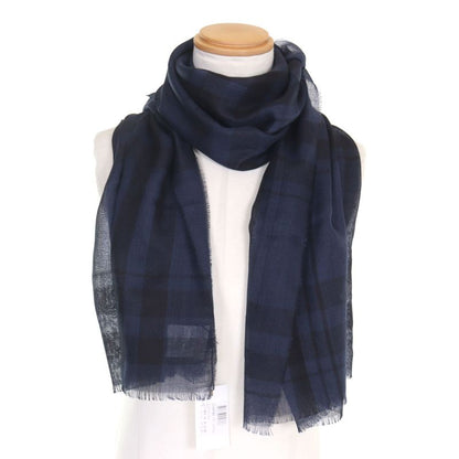 DIOR Homme DIOR Homme 133iae070856 Cashmere Silk Logo Embroidery Checked Scarf