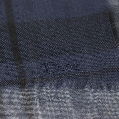DIOR Homme DIOR Homme 133iae070856 Cashmere Silk Logo Embroidery Checked Scarf