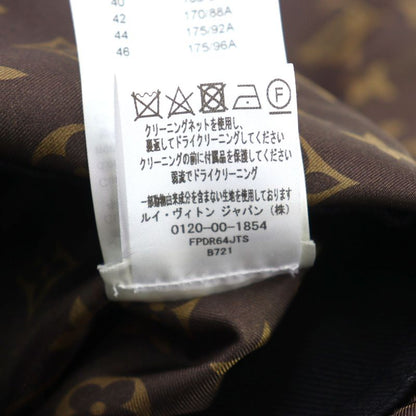 Louis Vuitton 2023 Fpdr64 Wool Logo Button LV Logo Tweed Leather Switched Dress