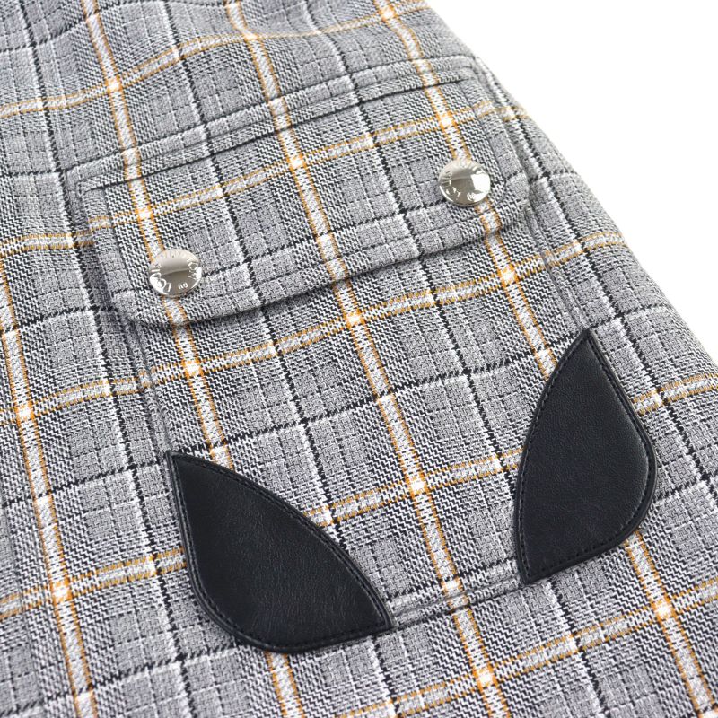 Louis Vuitton 2023 Fpdr64 Wool Logo Button LV Logo Tweed Leather Switched Dress