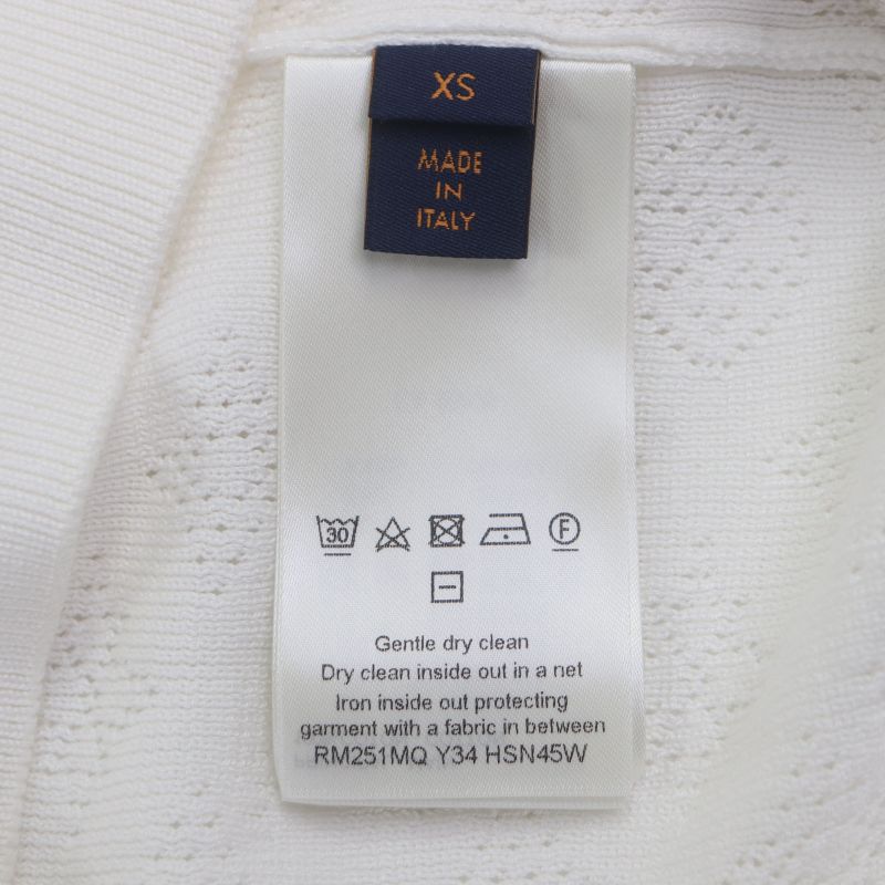 Louis Vuitton 25SS Hsn45w 100% Cotton Monogram Pointelle Pullover Sweatshirt