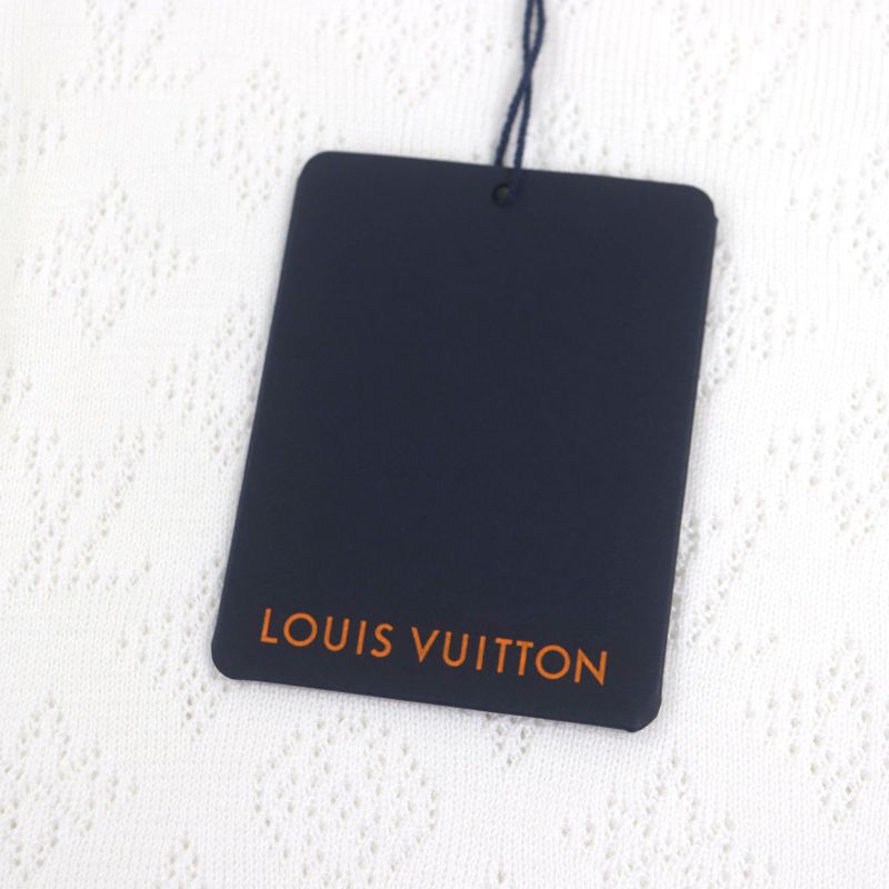 Louis Vuitton 25SS Hsn45w 100% Cotton Monogram Pointelle Pullover Sweatshirt