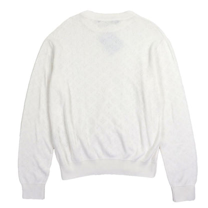Louis Vuitton 25SS Hsn45w 100% Cotton Monogram Pointelle Pullover Sweatshirt
