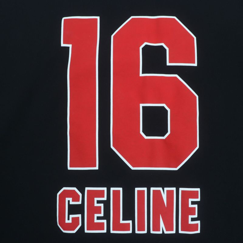 Celine 23SS 2x87e671q 16 Skater Cotton Jersey Tee 100% Cotton Layered Design