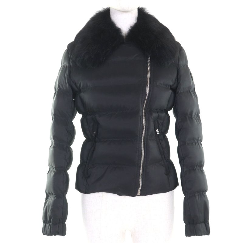 Prada 2020 29y510 Collar Lamb Fur With Triangle Logo Plate Short Length Down