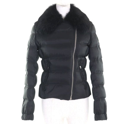 Prada 2020 29y510 Collar Lamb Fur With Triangle Logo Plate Short Length Down