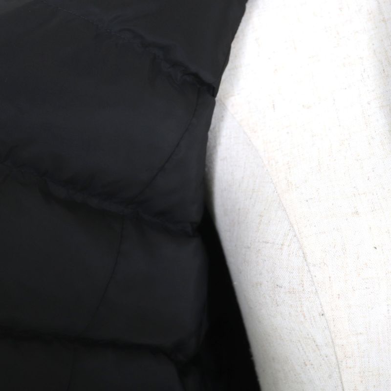 Prada 2020 29y510 Collar Lamb Fur With Triangle Logo Plate Short Length Down