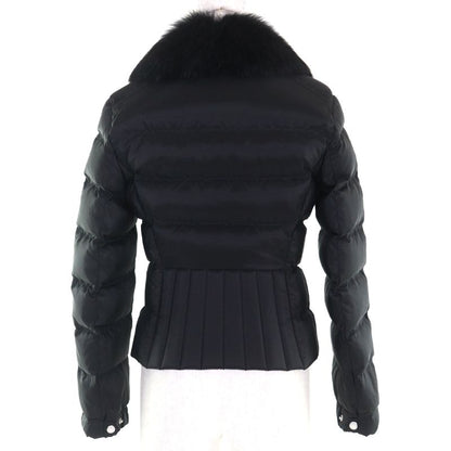 Prada 2020 29y510 Collar Lamb Fur With Triangle Logo Plate Short Length Down