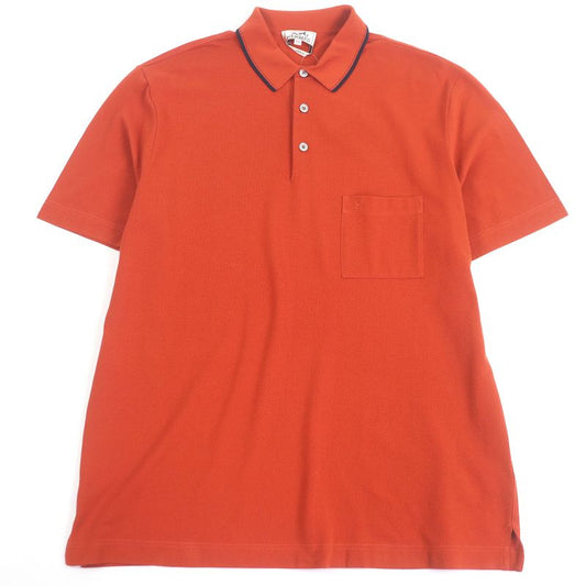 Hermes 20SS 100% Cotton H Logo Embroidery Short Sleeve Short Sleeve Polo Shirt