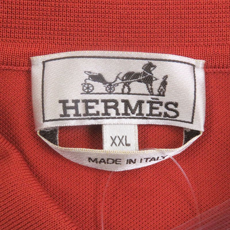 Hermes 20SS 100% Cotton H Logo Embroidery Short Sleeve Short Sleeve Polo Shirt