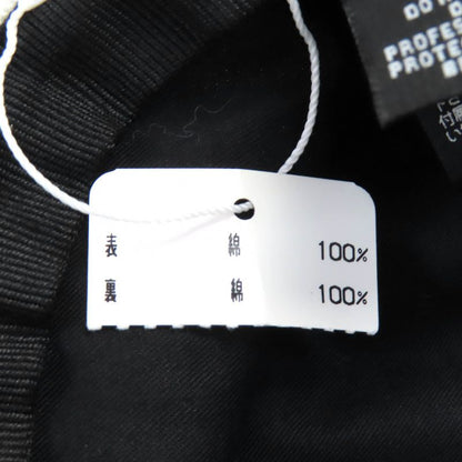 CHANEL 22P 100% Cotton Logo Rhinestone Bucket Hat White L Genuine