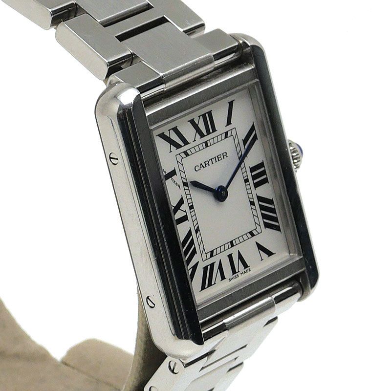 Cartier Tank Solo SM W5200013 Silver Dial