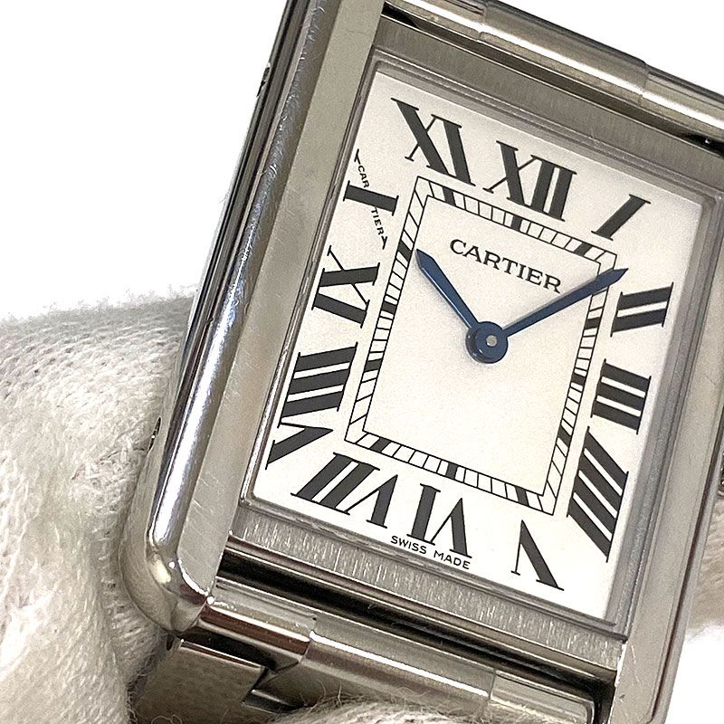 Cartier Tank Solo SM W5200013 Silver Dial