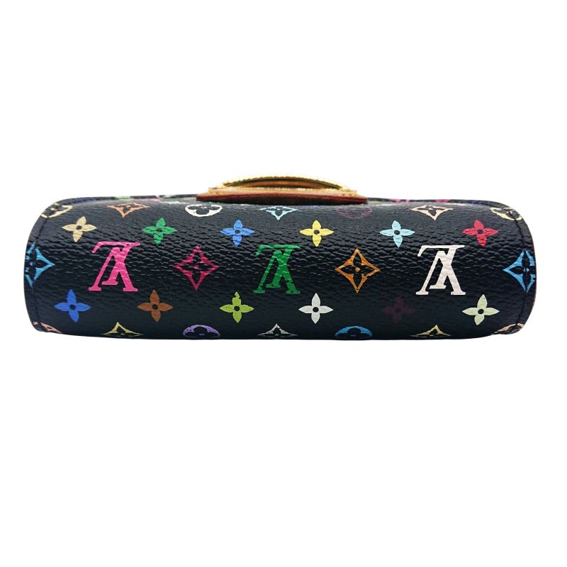 Louis Vuitton Multicolor Portefeuille Joy Foldable Wallet Black/pink