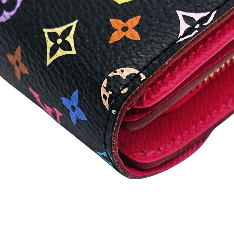 Louis Vuitton Multicolor Portefeuille Joy Foldable Wallet Black/pink