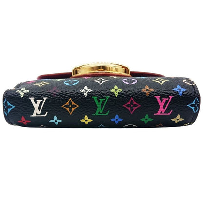 Louis Vuitton Multicolor Portefeuille Joy Foldable Wallet Black/pink
