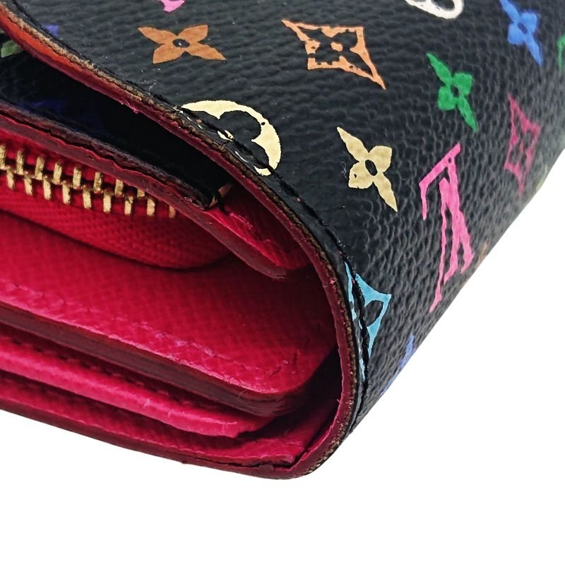 Louis Vuitton Multicolor Portefeuille Joy Foldable Wallet Black/pink