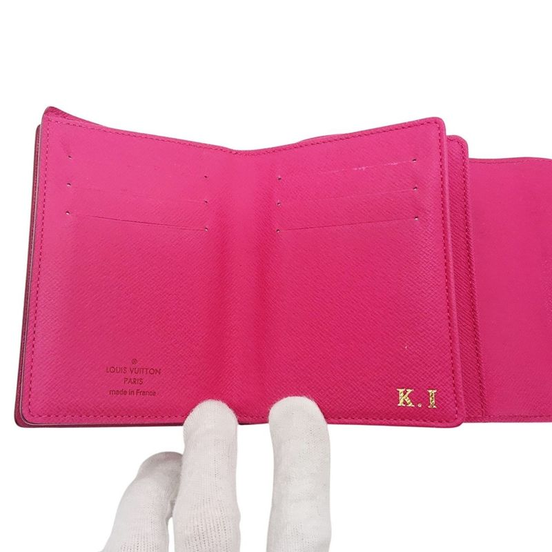 Louis Vuitton Multicolor Portefeuille Joy Foldable Wallet Black/pink