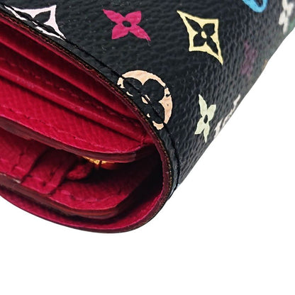 Louis Vuitton Multicolor Portefeuille Joy Foldable Wallet Black/pink